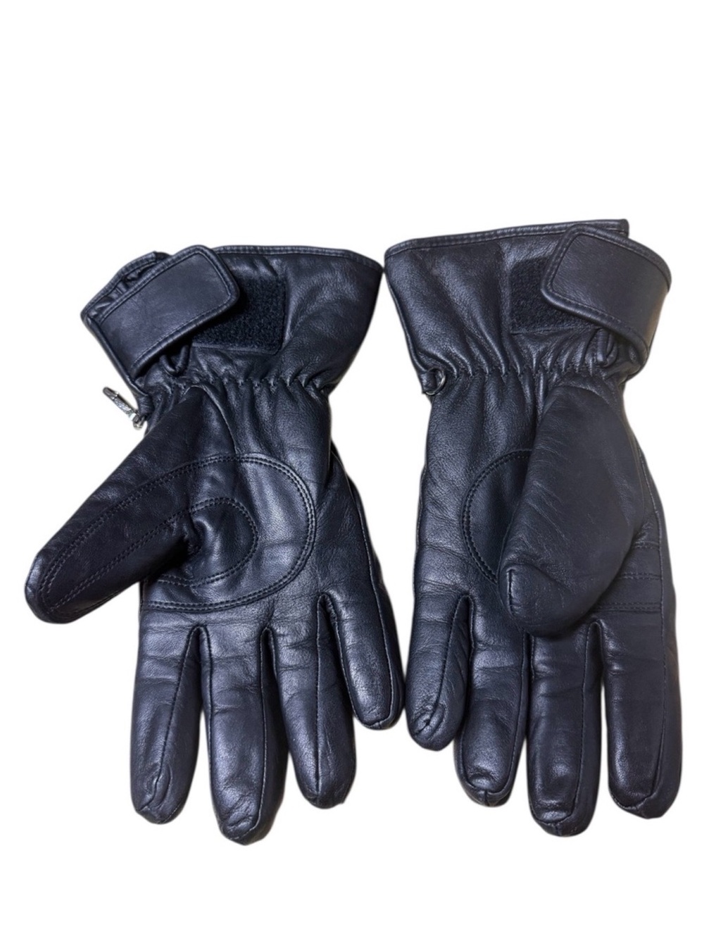 HARLEY DAVIDSON Women Black Leather Insulated Motorcycle Gloves - Picture 2 of 10